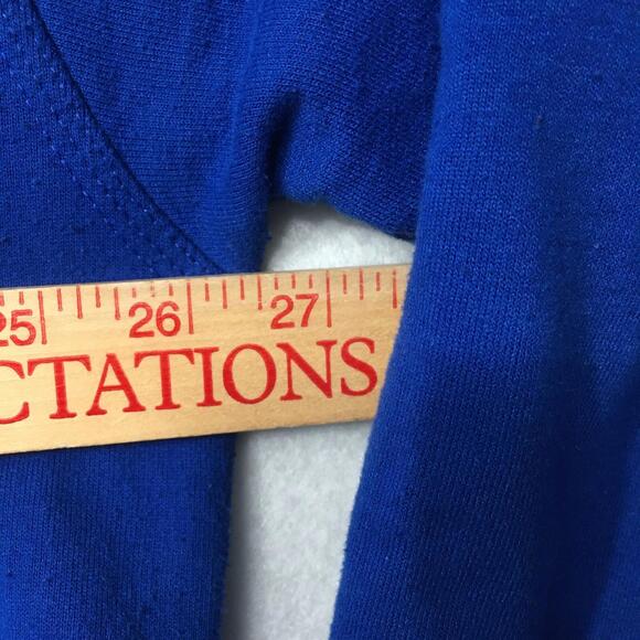 Champion Men's 2XL Vintage Blue Sweatshirt Spell Out graphic Logo Crew Neck - Picture 5 of 8